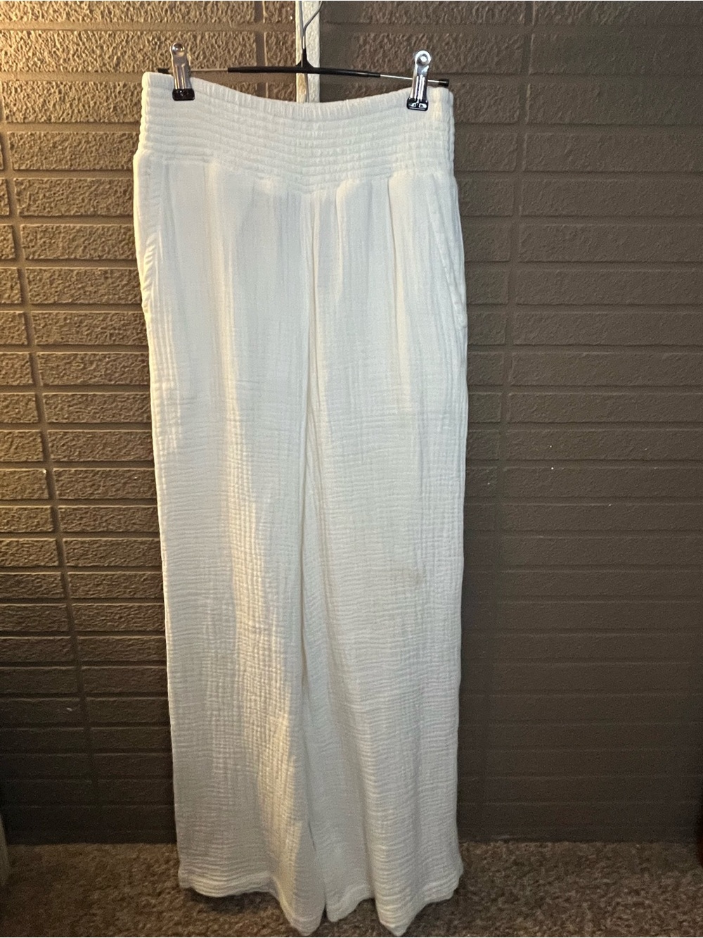 Billabong Cream Textured Pants